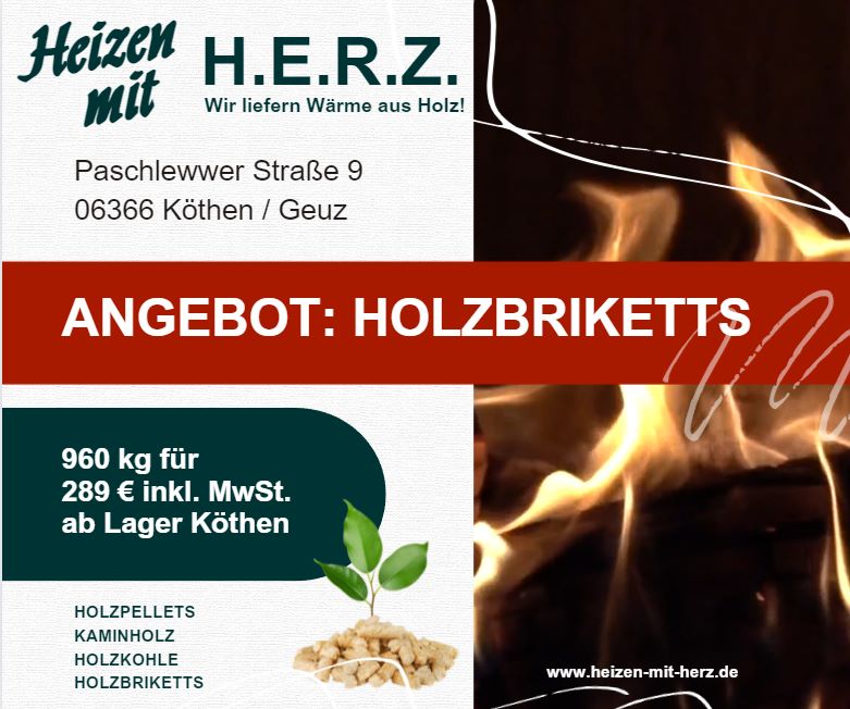 Angebot: Holzbriketts